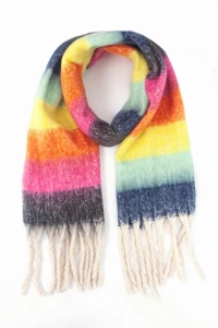 Rainbow Stripes Scarf